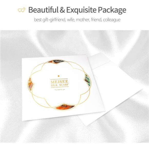 100% Pure Mulberry Silk Scarfs 27"x27" Square Scarf Women Neckerchief Headscarf - Picture 7 of 7